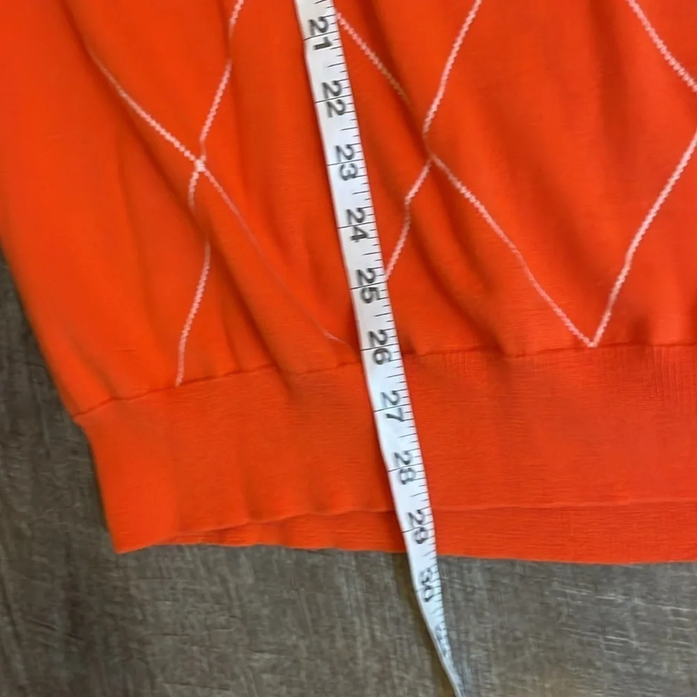 Campus Specialties Auburn University Orange White Argyle Knit Sweater Vest XXL
